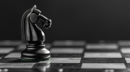 White and black pieces on a chess board