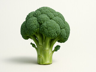 Brokuł na białym tle