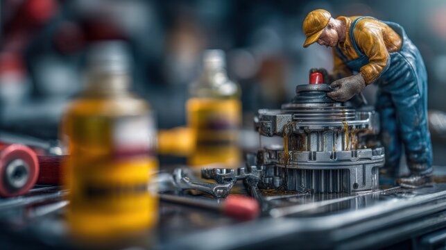Mechanic engine repair