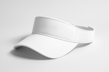 Modern Sun Visor: A modern, crisp sun visor, pristine and ready for wear. Its clean lines and understated design offer a blend of fashion and sun protection, ideal for sports, leisure.