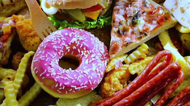 Fast food leftovers. Wasted food.