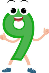 Funny cartoon number 9