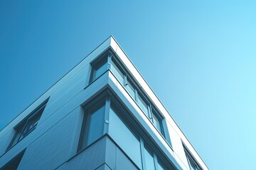 Ultra Hd Visual of Modern Office Building Exterior with Architectural Design
