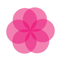 Venn diagram for three partially intersecting sets . Vector Illustration . EPS 20 . 