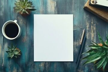 Vibrant Color Picture of Flat Lay Brochure Process