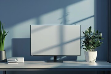 High Definition Image of Small Display Mockup,Right View