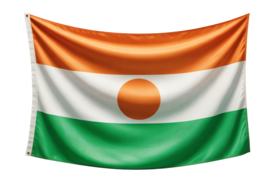 Vibrant Niger Waving Flag Background Image for Design Projects
