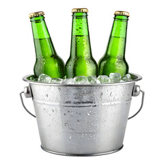 Summer Party Drinks in Ice, Transparent Background