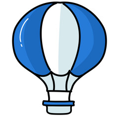 hot air balloon vector illustration