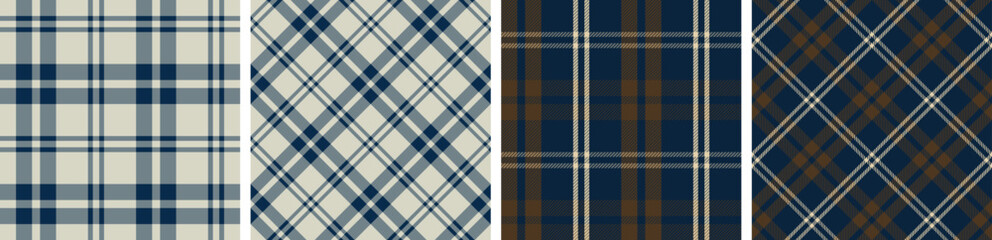 Seamless plaid pattern for dress check, gingham ,flannel skirt, tablecloth other modern and fashion print.