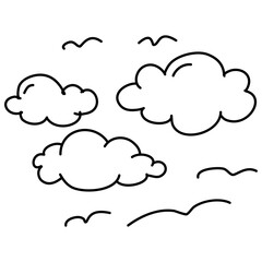vector illustration of clouds