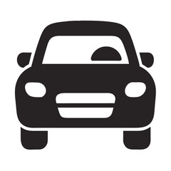 Obraz premium Front view of a car icon 