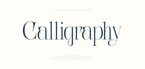 Elegant minimal luxury font alphabet logo. Typography beauty fashion elegant minimalist serif italic fonts decorative wedding vintage retro logos. vector illustration
