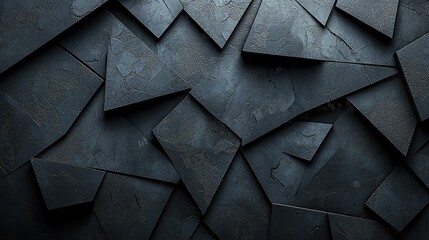 Dark Stone Triangles Abstract Background Texture
