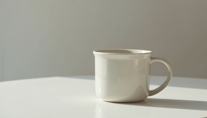 Obraz premium White Mug on Table