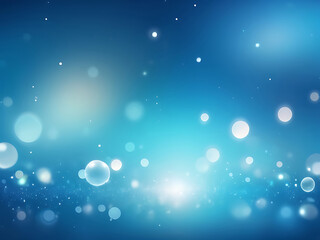 Abstract blue background with glowing bubbles, soft texture, bright light effects, smooth gradient pattern, modern art design, vector wallpaper template surface | ai