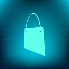 Vector icon on a blue background with a gradient