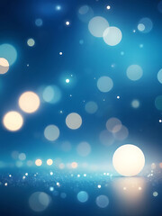 Abstract blue background with glowing bubbles, soft texture, bright light effects, smooth gradient pattern, modern art design, vector wallpaper template surface | ai