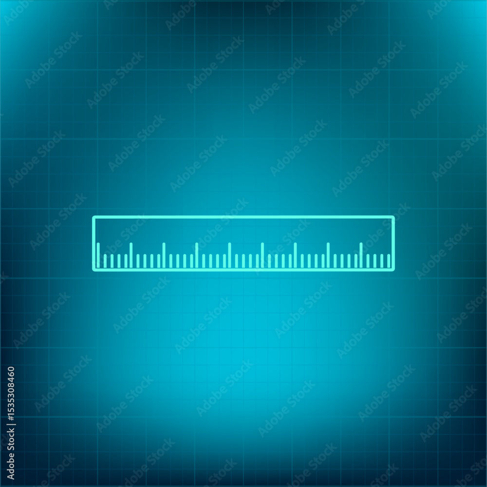 Poster vector icon on a blue background with a gradient