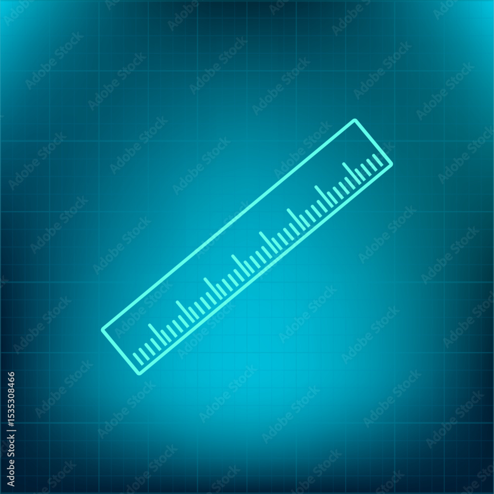 Poster vector icon on a blue background with a gradient