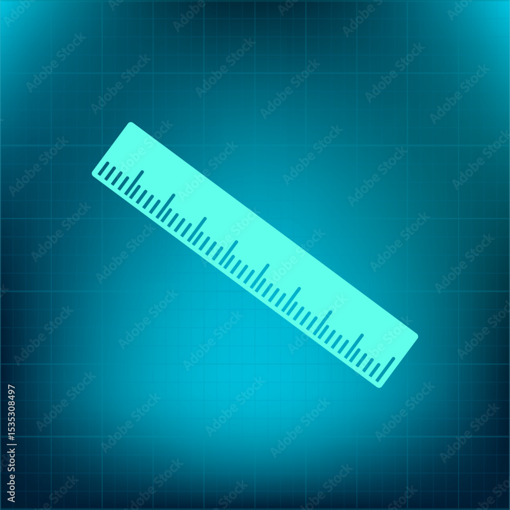 Poster vector icon on a blue background with a gradient