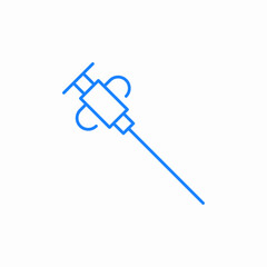 biopsy needle medical icon sign vector