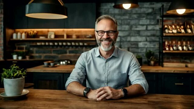 man sitting in bar