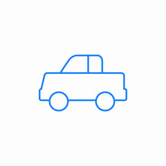 compact car icon icon sign vector