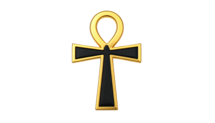 Ankh symbol isolated on transparent background