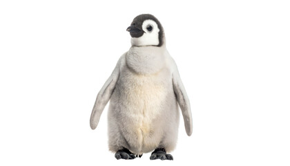Obraz premium Baby penguin portrait isolated on transparent background