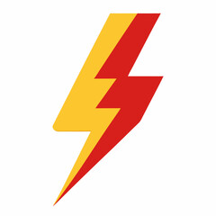 flash icon on white background  .svg