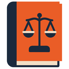 law book icon on white background  .svg
