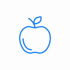 apple fruit icon sign vector