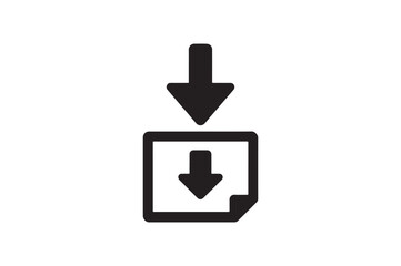 Obraz premium Digital Download silhouette vector with white background