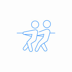 tug of war icon sign vector