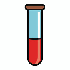 test tube icon on white background  .svg