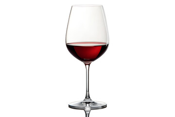 Red Wine Glass Front View