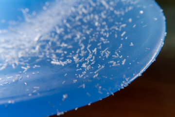 Close up of  mono sodium glutamate high sodium. MSG