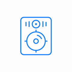 audio speakers icon sign vector