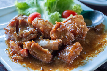 Braised Pork Ribs with Vegetables
