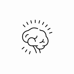 bright mind icon sign vector