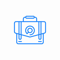 business briefcase icon sign vector