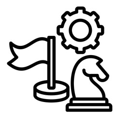 Milestone Marker  Icon Element For Design	