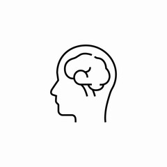 human brain icon sign vector