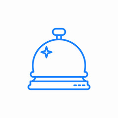 reception bell icon sign vector
