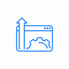 system optimization icon sign vector