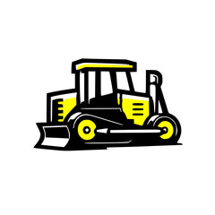 Naklejka premium A smaller wheel loader, suitable for general construction and material handling