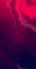 Vertical grunge maroon violet banner. Dark bright modern dynamic background. Red scarlet black purple blue sky abstract nuclear explosion. Watercolor painting effect. Nebula clouds. Bad weather Luxury