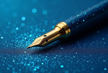 close up of fountain pen