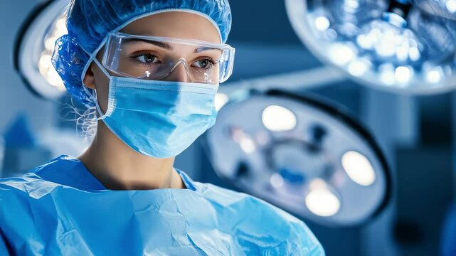 Focused Healthcare Professional in Operating Room